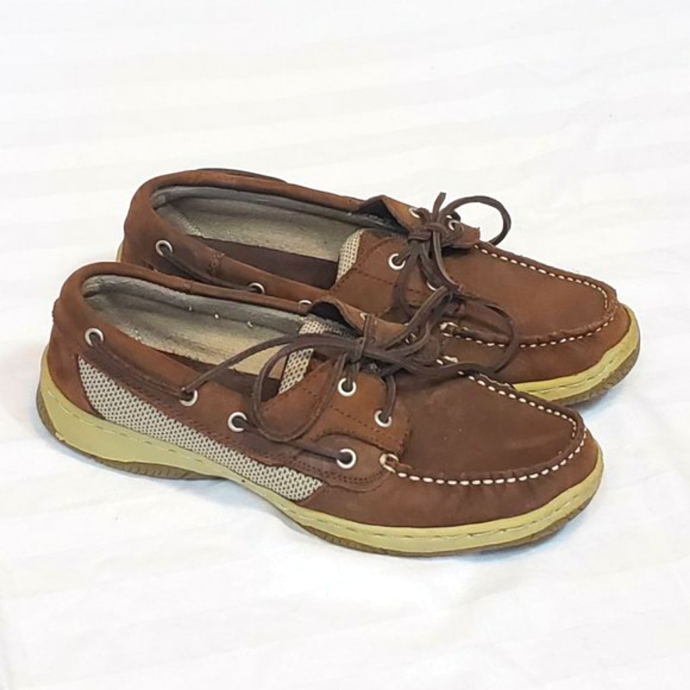 Bjorndal Brown Suede Deck Tie Women's Shoes